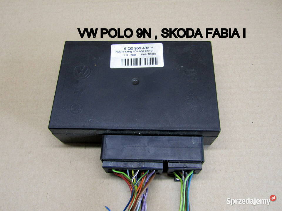 MODUŁ KOMFORTU VW POLO9NFABIA I 6Q0959433H Mysłaków