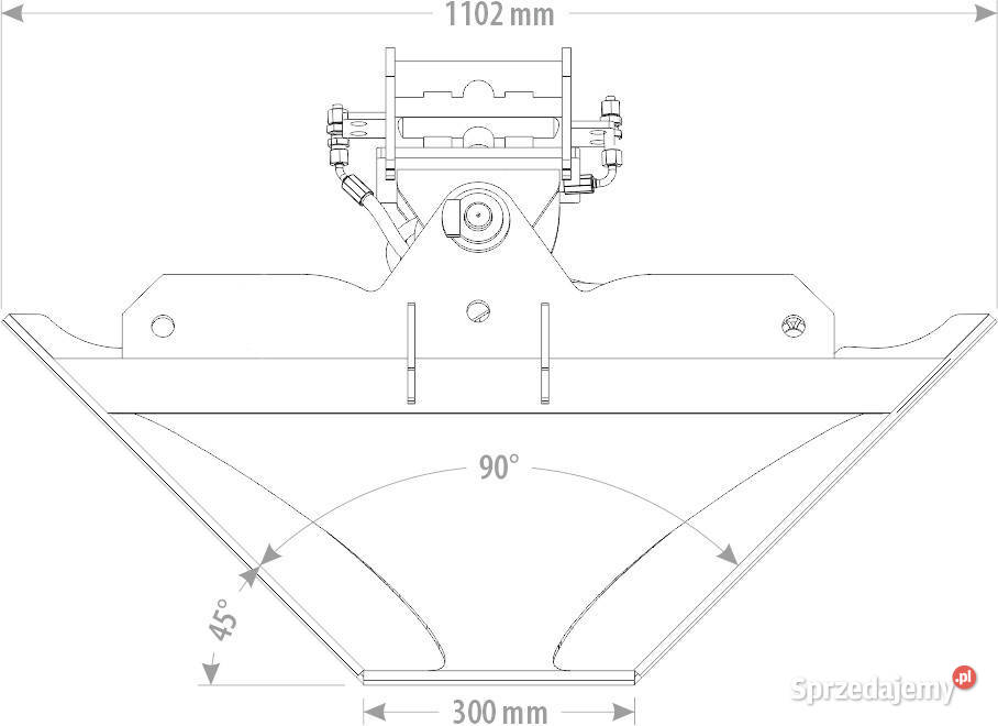 ŁYŻKA TRAPEZOWA HYDRAULICZNA 1 35 T