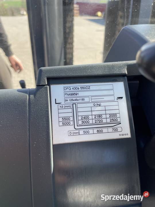 Wózek widłowy Jungheinrich DFG430S diesel Wolbrom