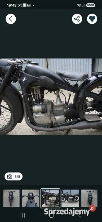 BMW R 35 1939 nieuszkodzony Poznań