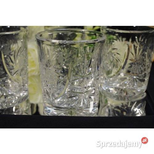 Komplet kryształowych szklanek do whisky 5 sztuk Porcelana i szkło Porcelana i szkło