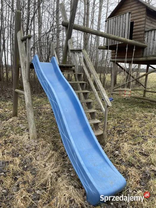 Drewniany duży Plac zabaw dzieci domek Janów sprzedam