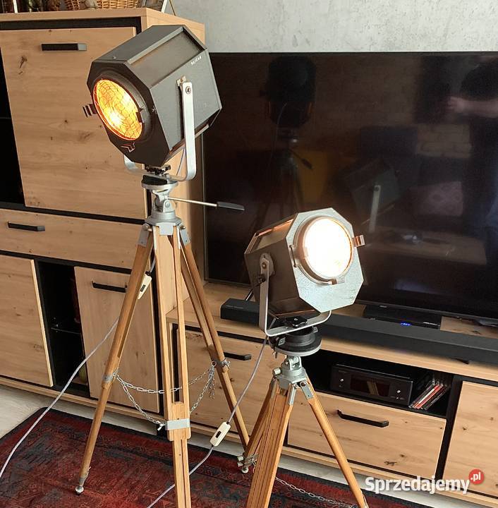 Lampa PRL teatralna lata 6080 Vintage loft Poznań sprzedam