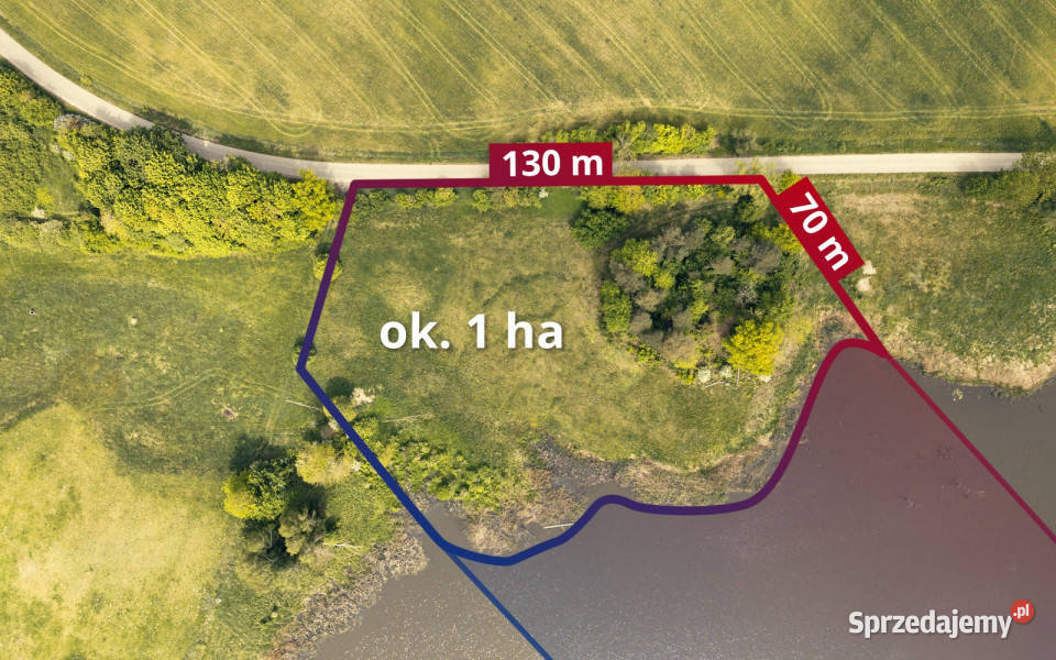 Działka z Linią Brzegową Mazury powiat giżycki Jeziorko