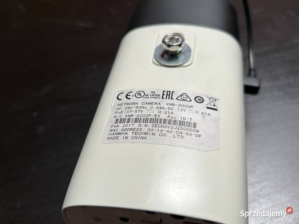 Kamera Hanwha Techwin Samsung XNB6000 Wisenet Oświęcim