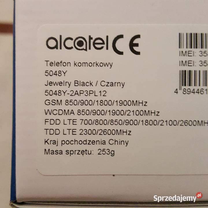 Alcatel 3X nieużywany 464 652 4000mAh