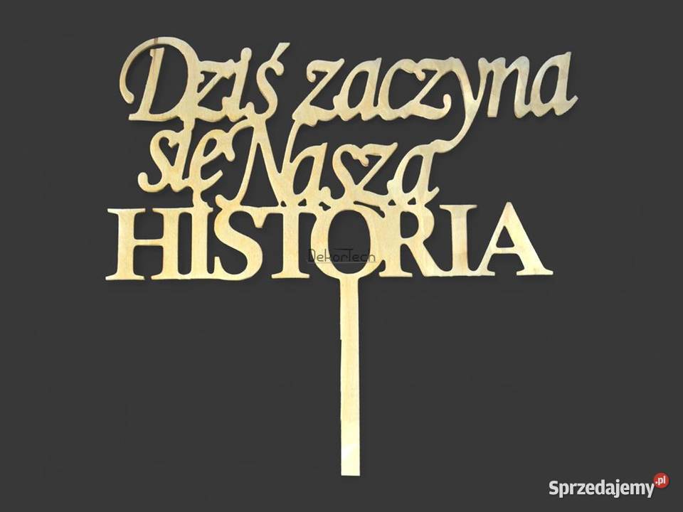 Topper na tort weselny wesele wieczór panieński Akcesoria cukiernicze