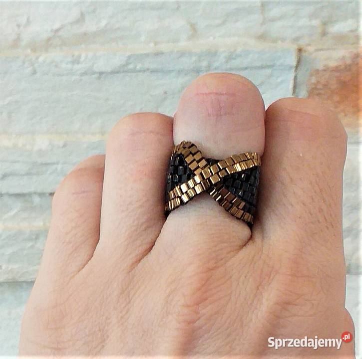 Pierścionki z koralików ładne kolorowe modne Katowice