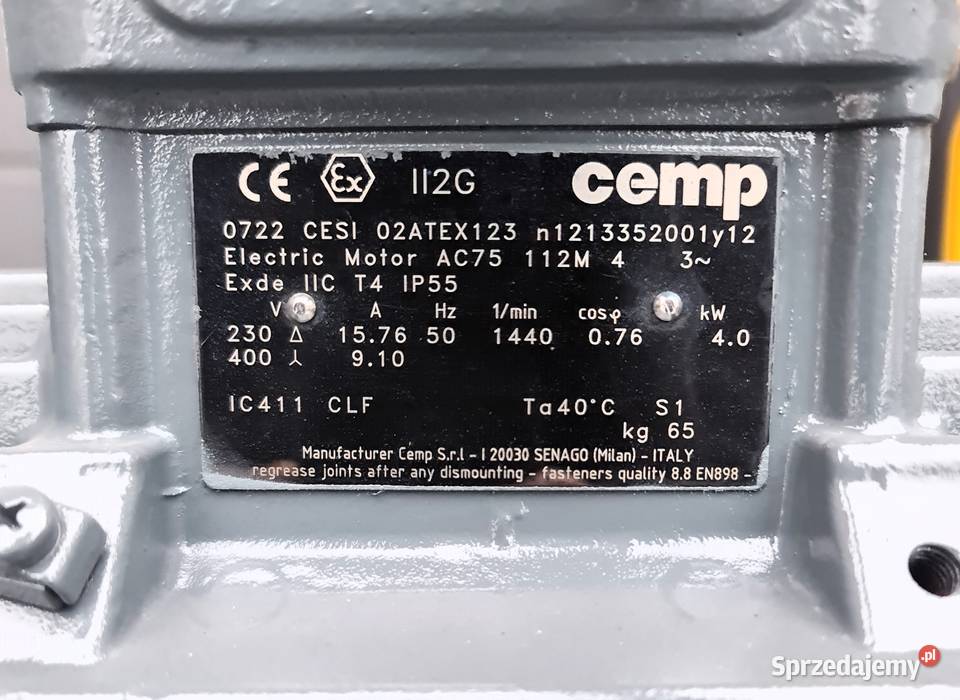 Pompa śrubowa ślimakowa spożywcza Netzsch mazowieckie Błonie