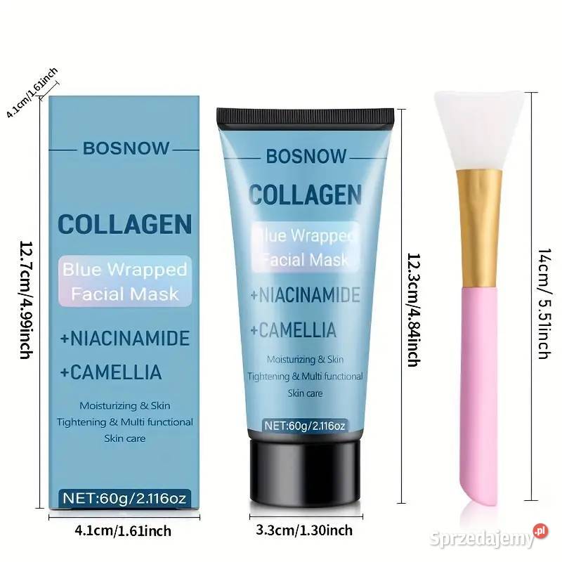 Maska Kolagenowa Niebieska z Aplikatorem 60 ml Płock