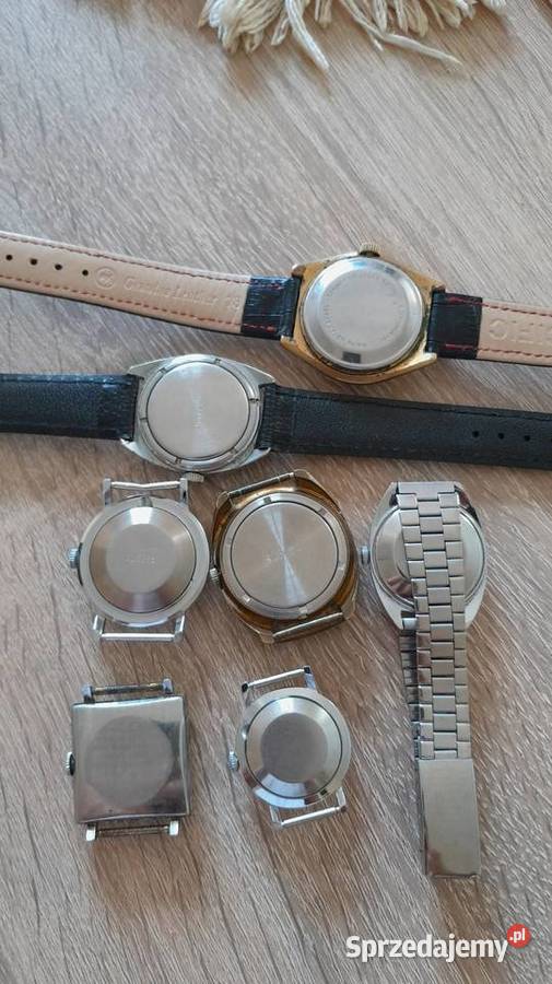 Stare zegarki mechaniczne z prl Męskie śląskie Tarnowskie Góry