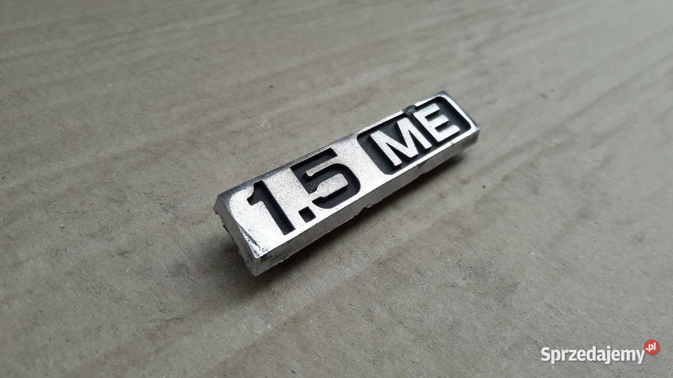 Emblemat 15 ME metalowy znaczek Fiat 125p Leszno