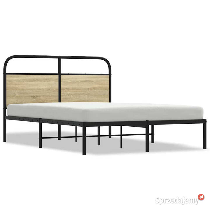 Łóżko bez materaca dąb sonoma 140x200 WM4100259 mazowieckie Warszawa