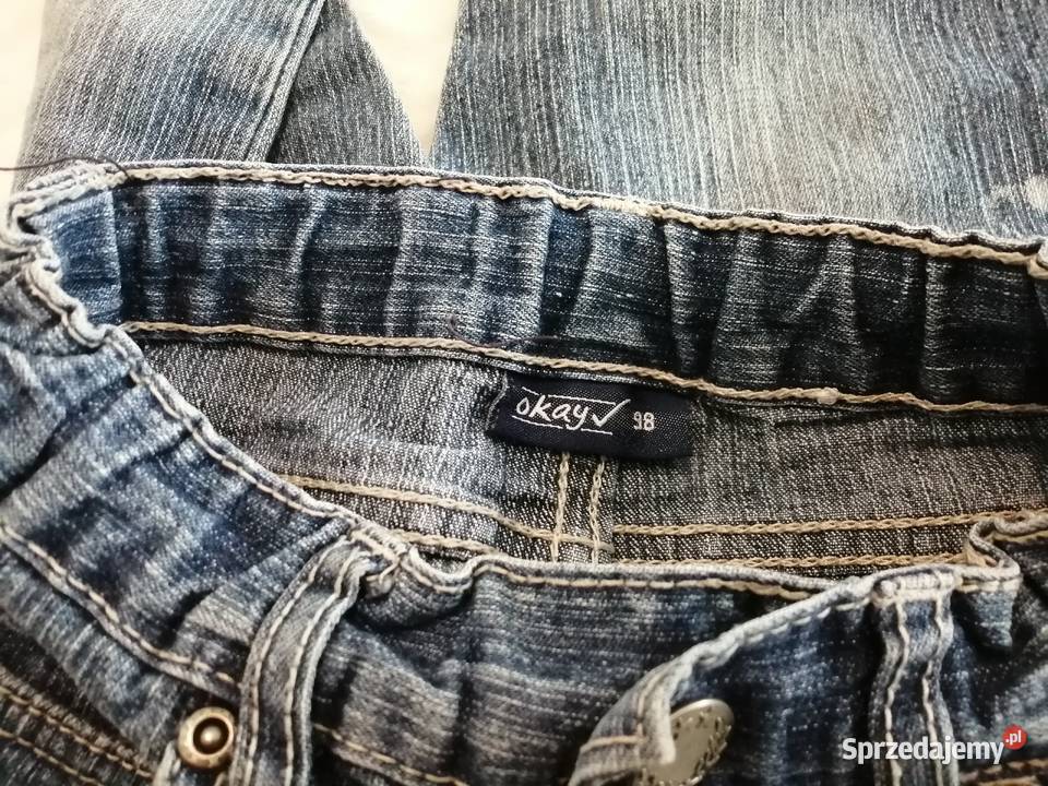 Spodnie dżinsowe niebieskie 98 Okay Odzież Czeladź sprzedam