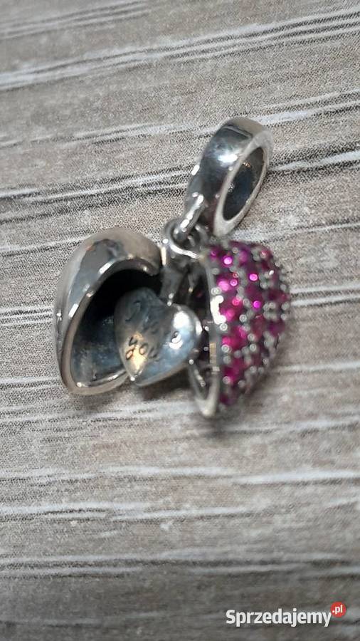 Pandora Charm Moments koralik zawieszka serce Charmsy i beadsy Warszawa sprzedam