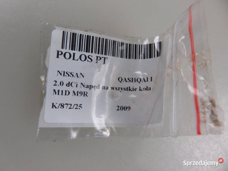 PÓŁOŚ PRAWA TYLNA NISSAN QASHQAI I 20 dCi AWD sprzedam
