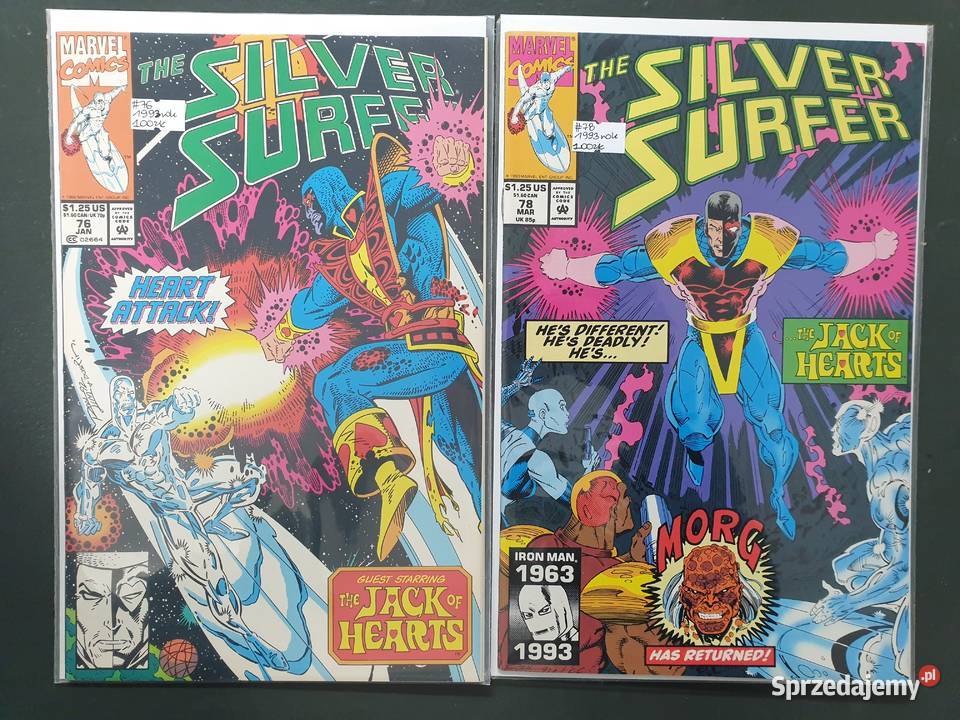 Silver Surfer 14 oryginalnych komiksów Marvel Gdynia sprzedam