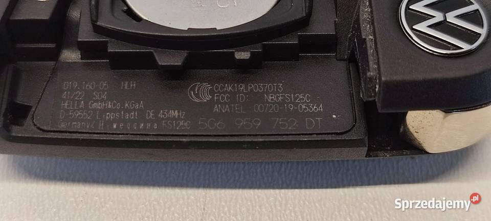 VW TIGUAN II STREFA KLUCZUK PILOT 5G6959752DT dolnośląskie