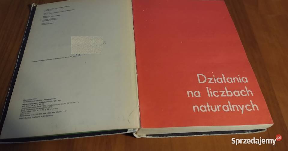 Matematyka 4 Podręcznik klasy czwartej szkoły Rok wydania 1977 Gdańsk
