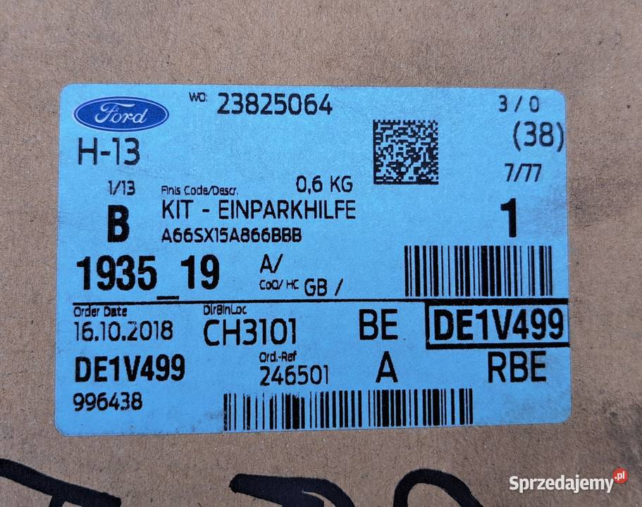 Czujniki parkowania FORD Przód Nowy zestaw FINIS Pyrzyce