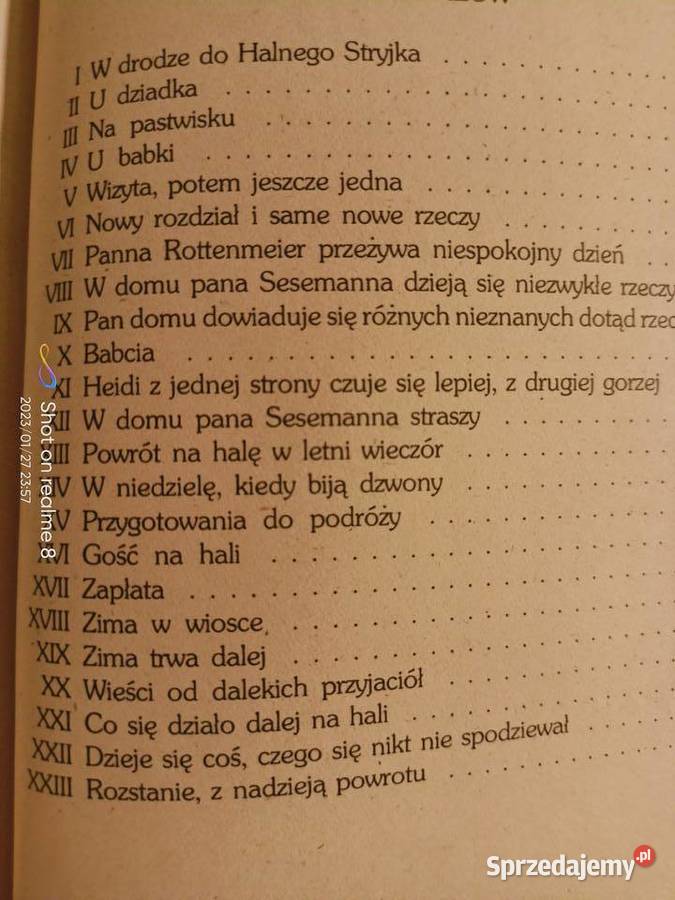 Heidi książki Warszawa księgarnia Praga prezenty sprzedam