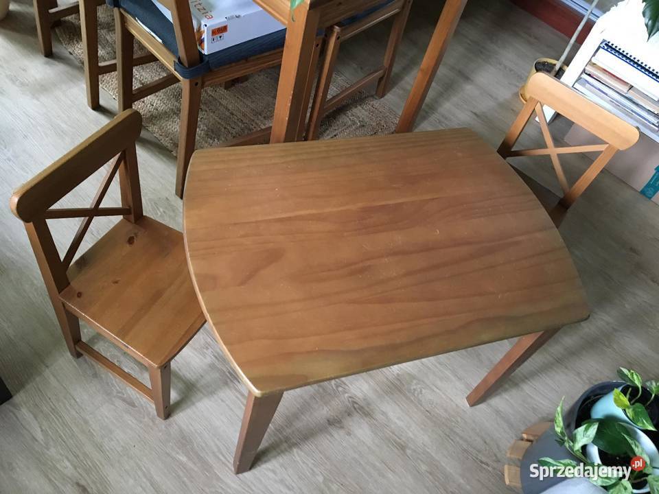 Stolik i krzesełka dziecięce drewniane Ikea Warszawa