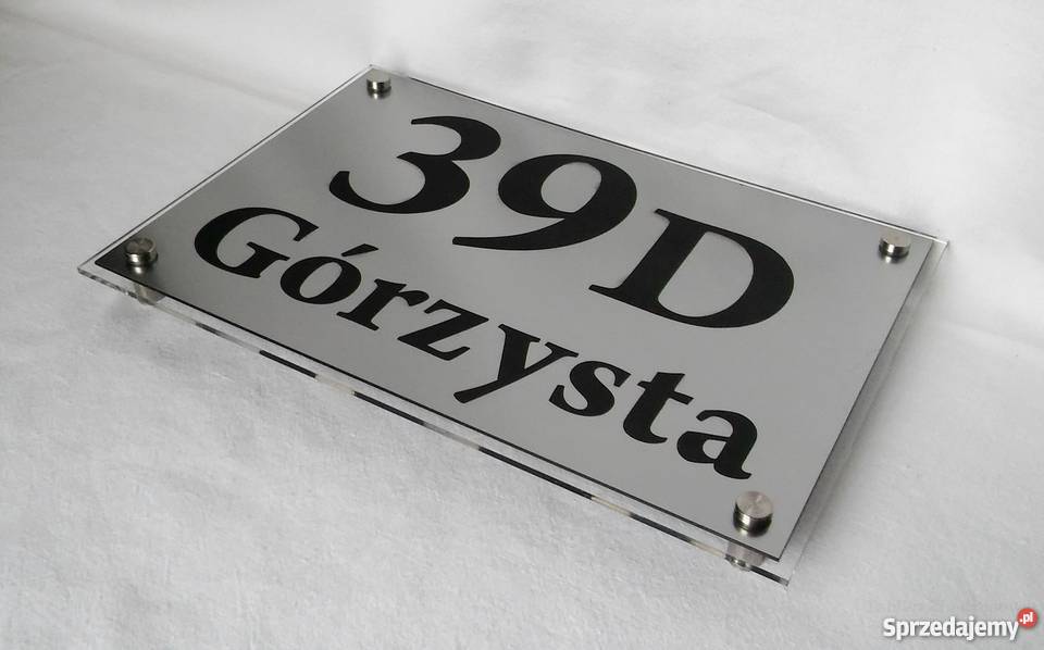 Tabliczka adresowa numer na dom nazwa ulicy