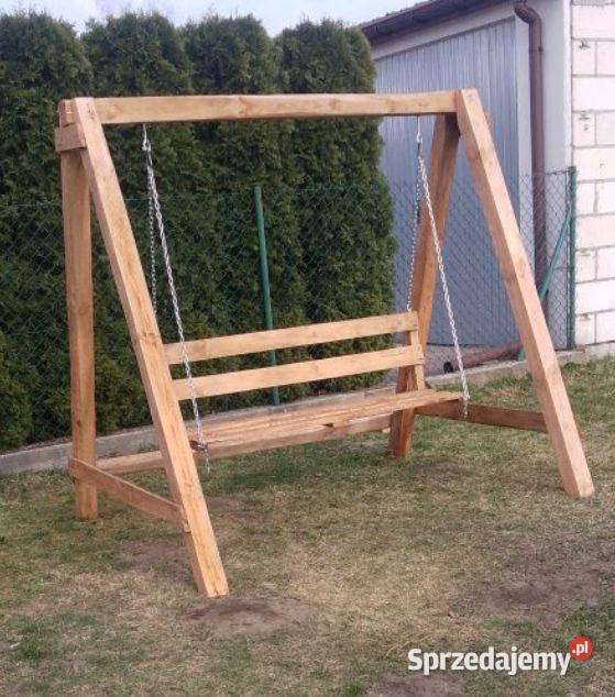 Huśtawka Ogrodowa Drewniana drewno