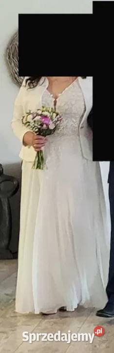 Suknia Ślubna Plus Size muślinowa Pszczyna