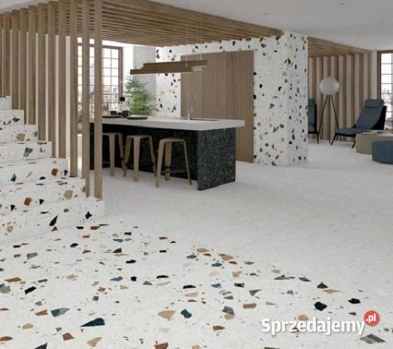 Twardy gres LASTRIKO Terrazzo Straciatella Dom i Ogród łódzkie Łask sprzedam