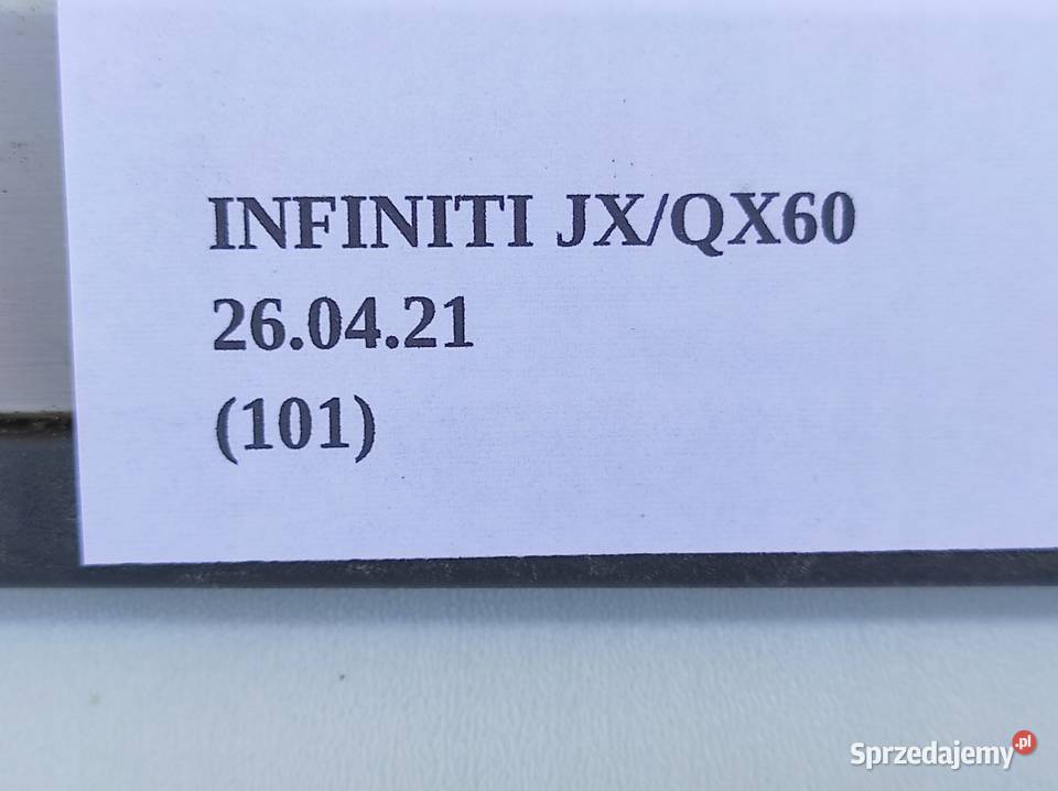 LISTWA PROGU CHROM PRZÓD PL INFINITI QX60 JX Nowy Tomyśl