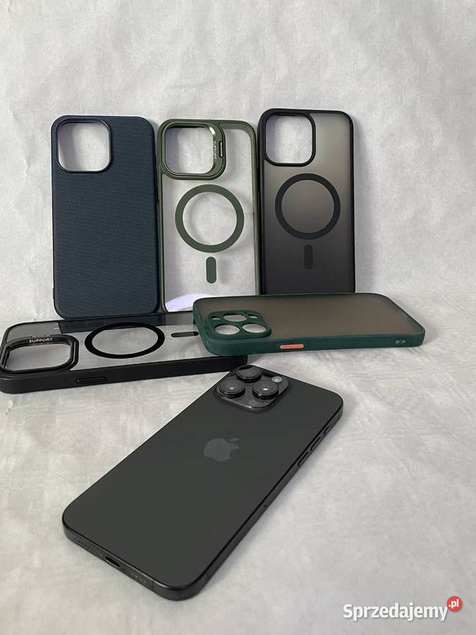 iPhone 15 Pro 256GB Czarny stan Duży zestaw Żyrardów sprzedam
