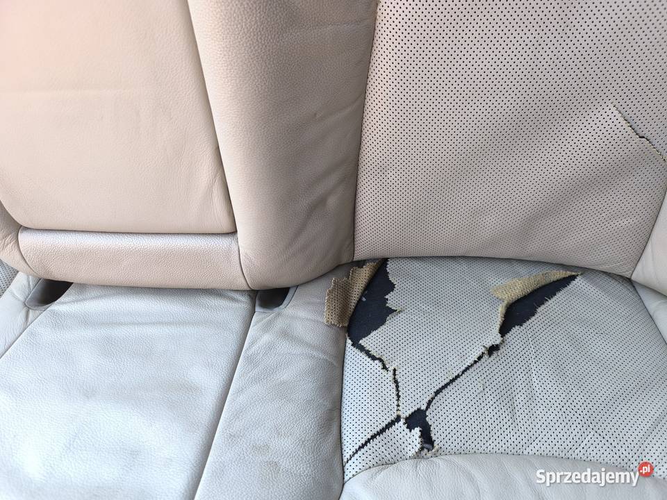 Tylna kanapa Mercedes w220 jasny beż