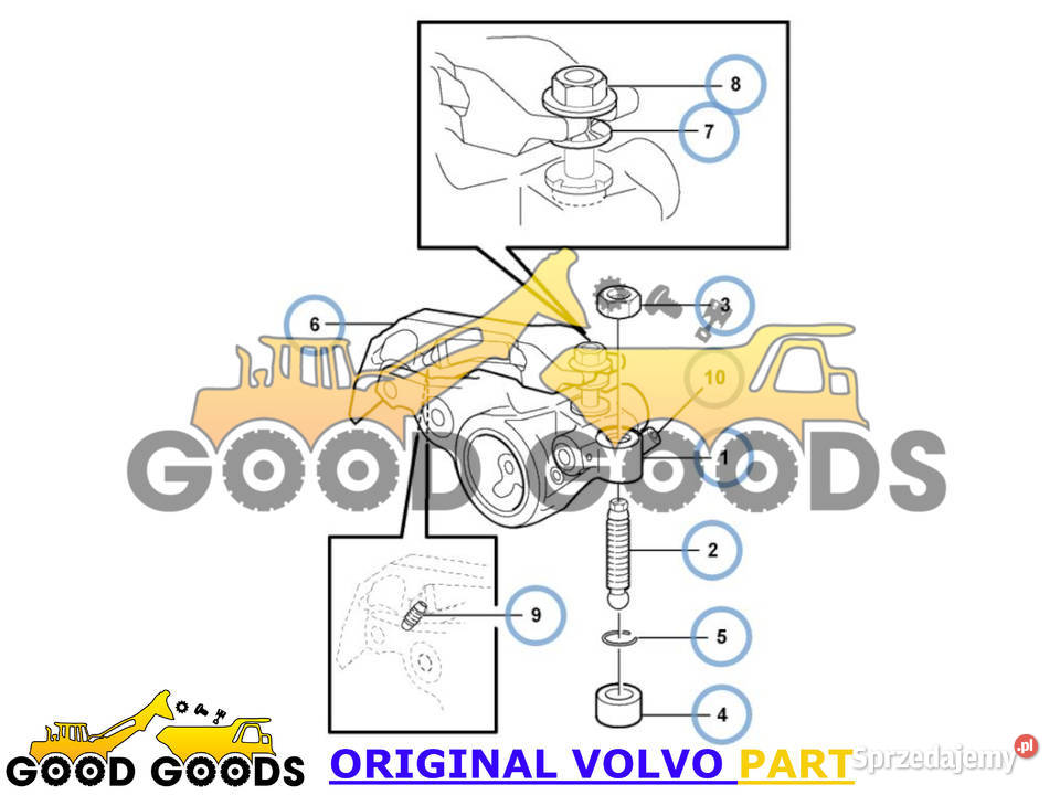 VOLVO DŹWIGNIA ZAWOROWA 21243114 21048998 Władysławów sprzedam