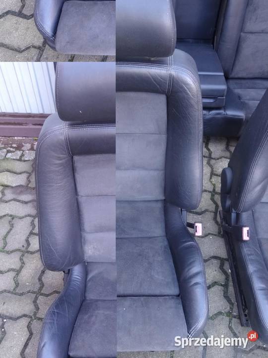 AUDI S8 D2 FOTELE KANAPA SKÓRA ALCANTARA RECARO Przemęt