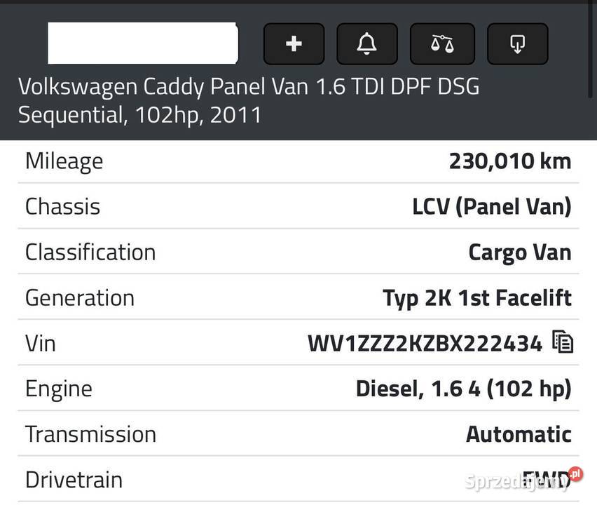 SILNIK CAY CAYD VW Caddy III IV 16 TDI 102 Chełm