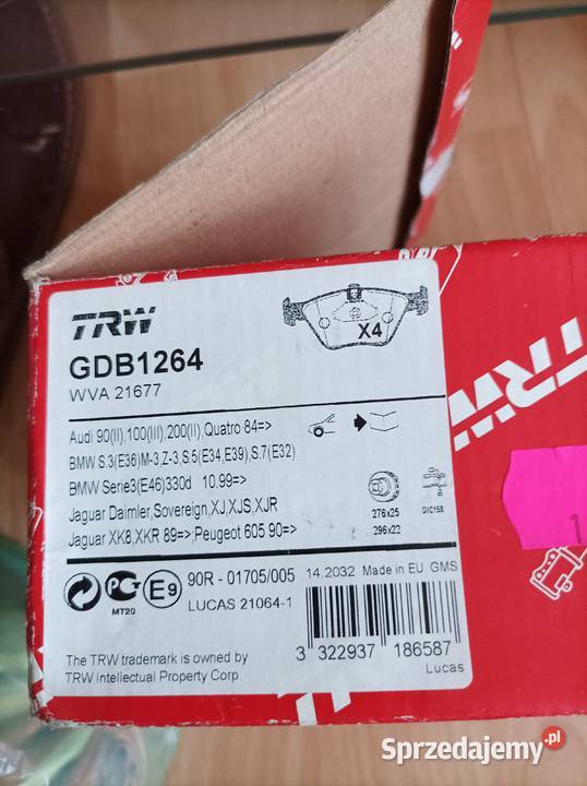Klocki hamulcowe TRW GDB 1264