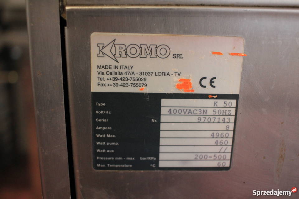 Zmywarka Gastronomiczna Kromo K50