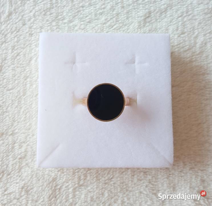 Nowy pierścionek elegancki stal szlachetna złoty zachodniopomorskie