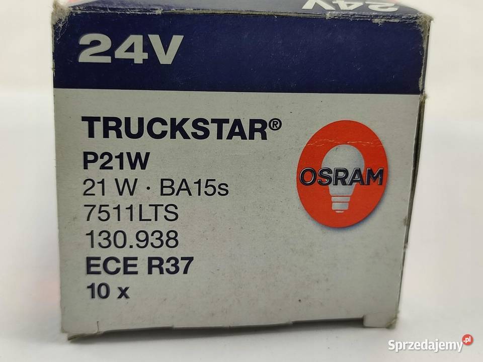 ŻARÓWKA KOMPLET 10 OSRAM 24V P21W 21W BA15S