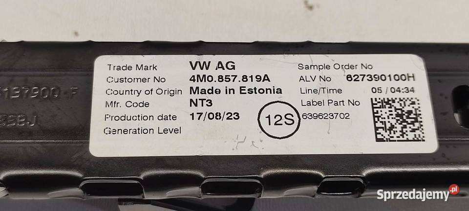 VW TIGUAN II ALLSPACE SEAT TARRACO REGULACJA osobowe dolnośląskie