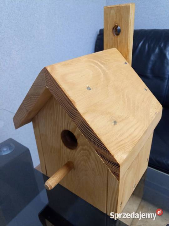 Budka domek lęgowy ptaków solidny mocny lite drewno Bydgoszcz
