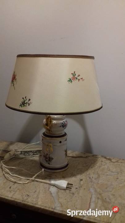 stylowa lampa stojąca porcelana Budzyń sprzedam