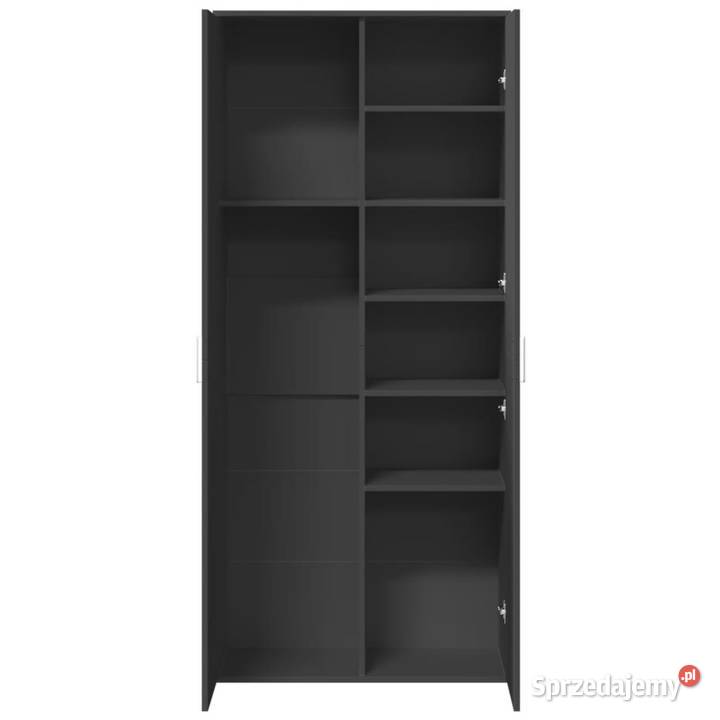 Wysoka szafka czarna 80x35x180 materiał Warszawa sprzedam