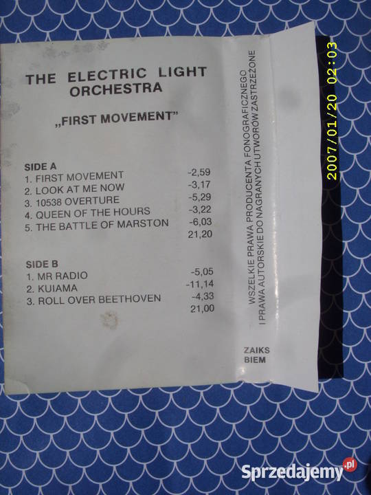 Kaseta the electric ligt orchestra Starling kaseta Płyty i kasety Wołów