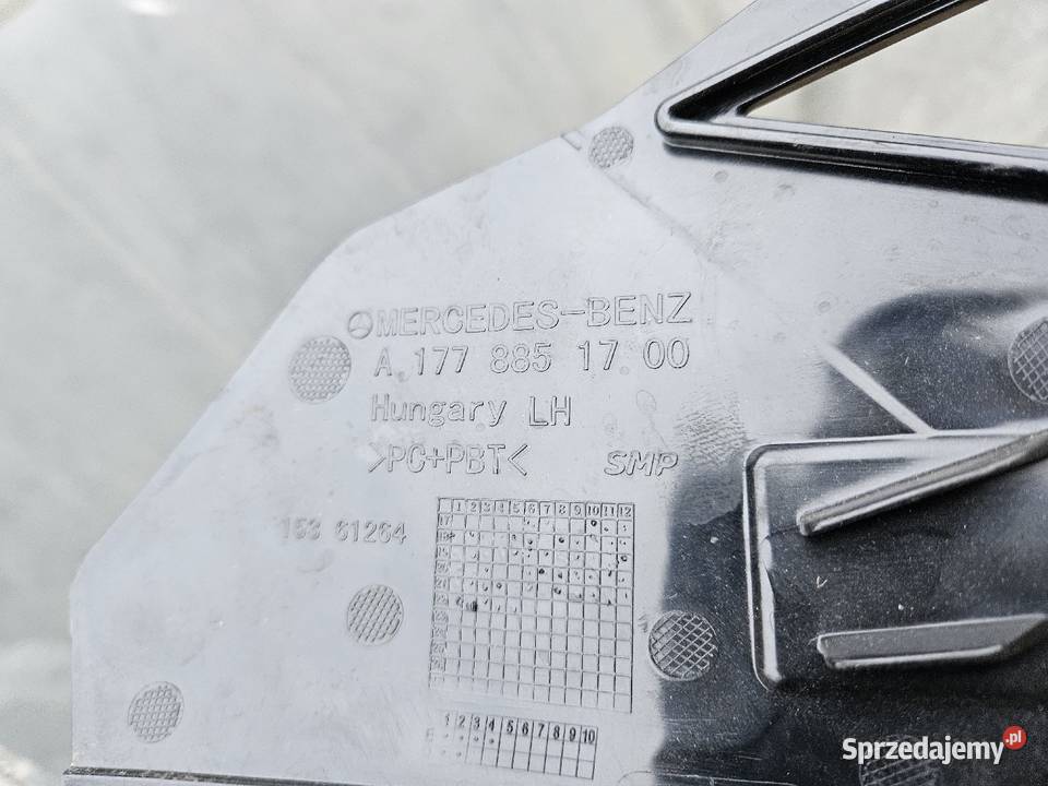 MERCEDES AKLASA W177 ŚLIZG LEWY ZDERZAKA PRZÓD Pozostałe wielkopolskie Międzychód