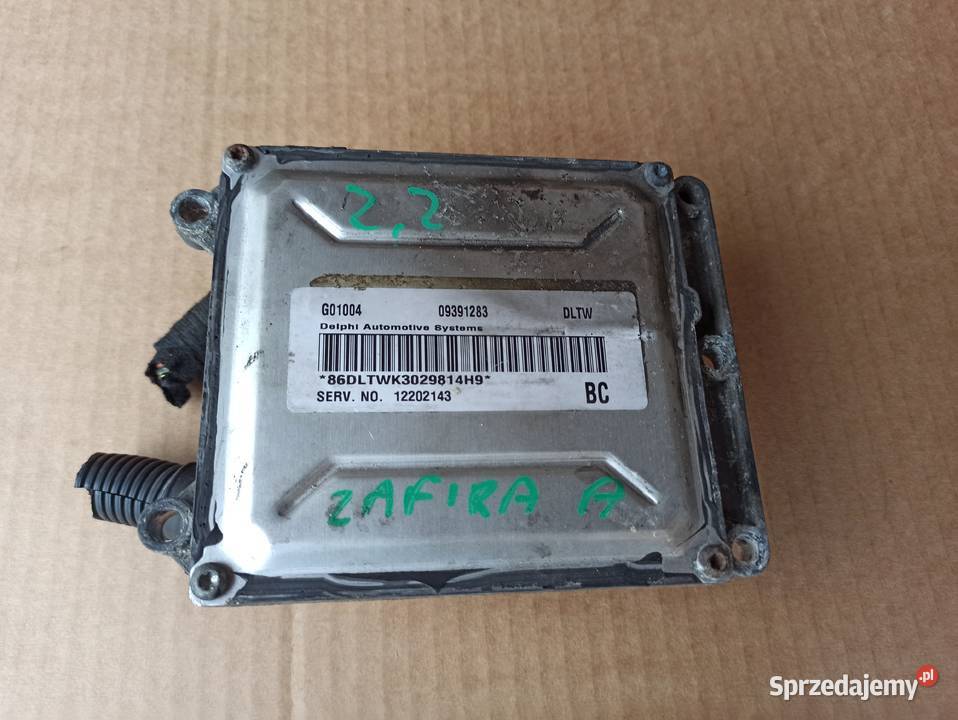 Opel Zafira A 22 komputer 09391283 G01004