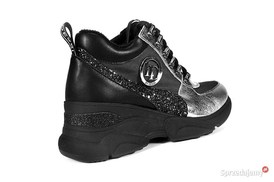 Sneakersy na platformie Czarnyszary 36 41 Kalwaria Zebrzydowska