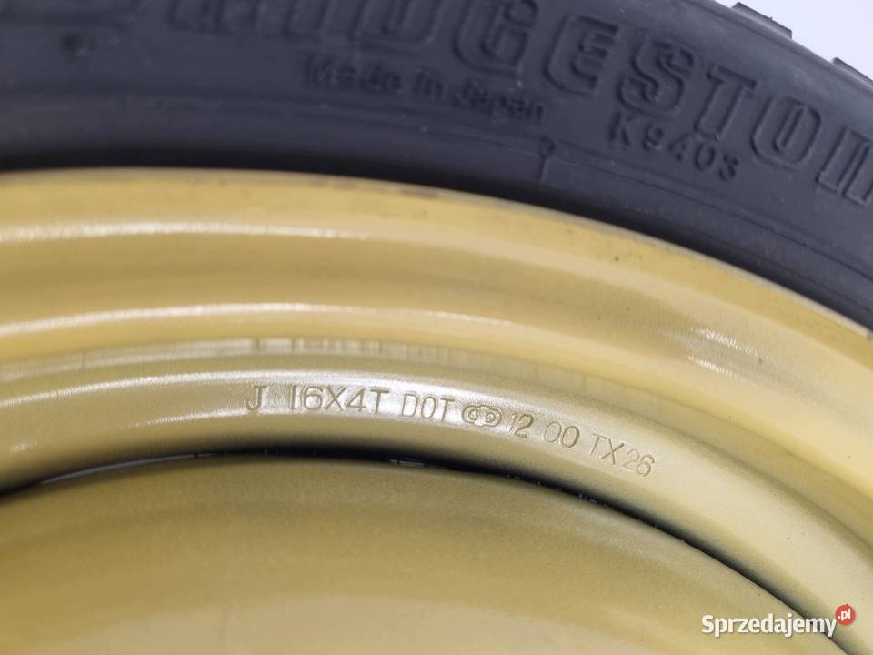 KOŁO DOJAZDOWE Toyota Mazd Honda dojazdówka Samochodowe Chełm