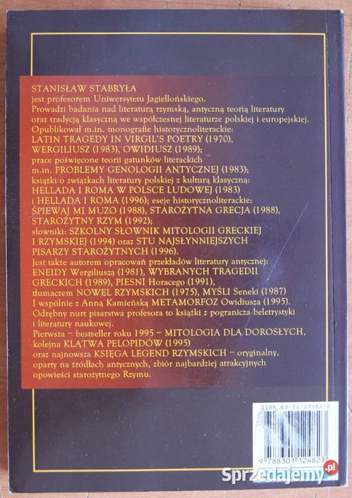 Stanisław Stabryła Księga legend rzymskich Parczew